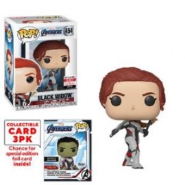 FUNKO POP! BLACK WIDOW AVENGERS END GAME 454 EE EXCLUSIVE WITH CARDS