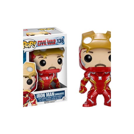 FUNKO POP! IRON MAN UNMASKED 136