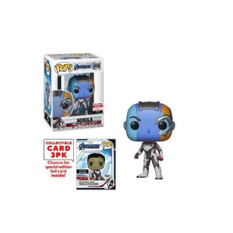 FUNKO POP! NEBULA AVENGERS END GAME 456 EE EXCLUSIVE WITH CARDS