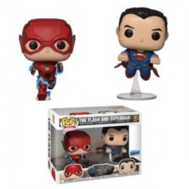 FUNKO POP! THE FLASH AND SUPERMAN 2-PACK JUSTICE LEAGUE NEW YORK COMIC CON