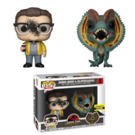 FUNKO POP! DENNIS NEDRY & DILOPHOSAURUS 2-PACK EE EXCLUSIVE