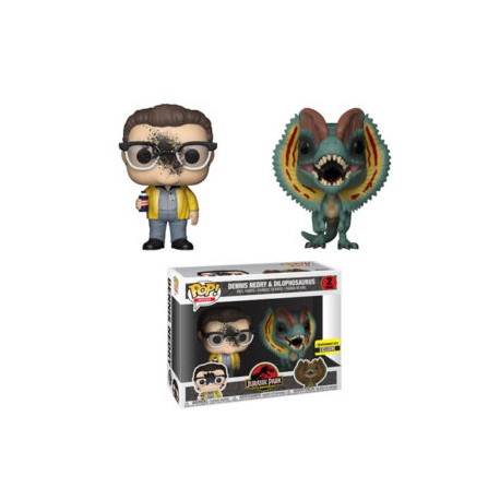 FUNKO POP! DENNIS NEDRY & DILOPHOSAURUS 2-PACK EE EXCLUSIVE