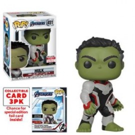 FUNKO POP! HULK AVENGERS END GAME 451 EE EXCLUSIVE WITH CARDS