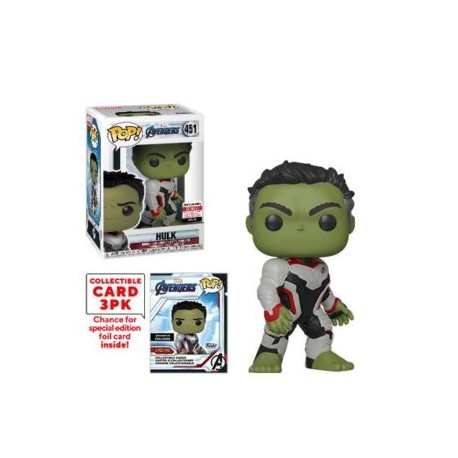 FUNKO POP! HULK AVENGERS END GAME 451 EE EXCLUSIVE WITH CARDS