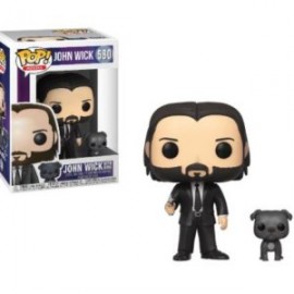 FUNKO POP! JHON WICK, JHON WICK WHIT DOG 580