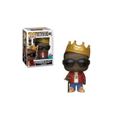 FUNKO POP! NOTORIUS B.I.G. WITH CROWN (RED JACKET) 82