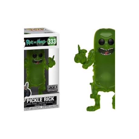 FUNKO POP! PICKLE RICK (TRANSLUCENT) 333