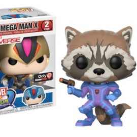 FUNKO POP! ROCKET RACOON & MEGA MAN X 2-PACK MARVEL VS CAPCOM 3