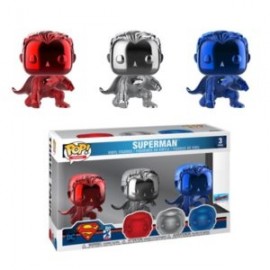 FUNKO POP! SUPERMAN CHROME 3-PACK